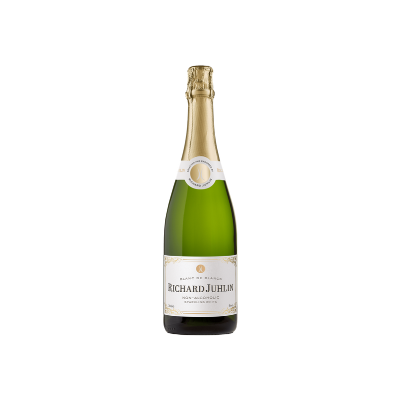 Non-Alcoholic Blanc De Blancs Sparkling White Wine by Richard Juhlin Non-Alcoholic Blanc De Blancs Sparkling White Wine by Richard Juhlin